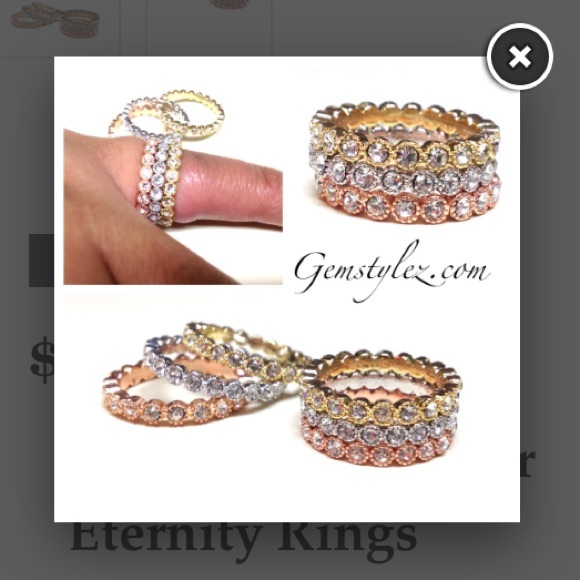 Tri Color Stackable Rings - Picture 3 of 3